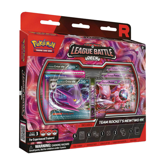 Pokémon TCG: Team Rocket's Mewtwo ex League Battle Decks - Case of 6