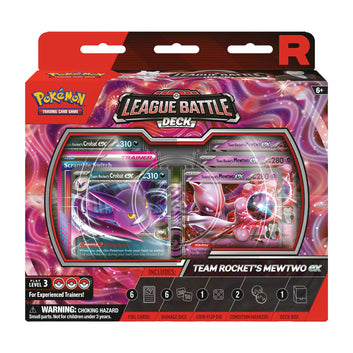 Pokémon TCG: Team Rocket's Mewtwo ex League Battle Decks - Case of 6