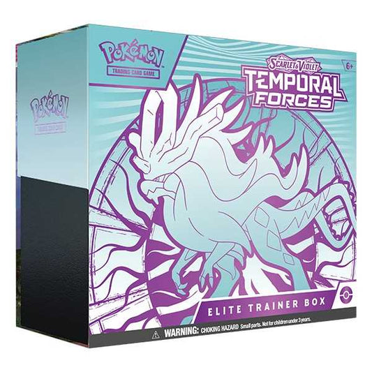 Pokémon TCG: Scarlet & Violet 5 - Temporal Forces - Elite Trainer Box: Walking Wake and Iron Leaves CASE of 10